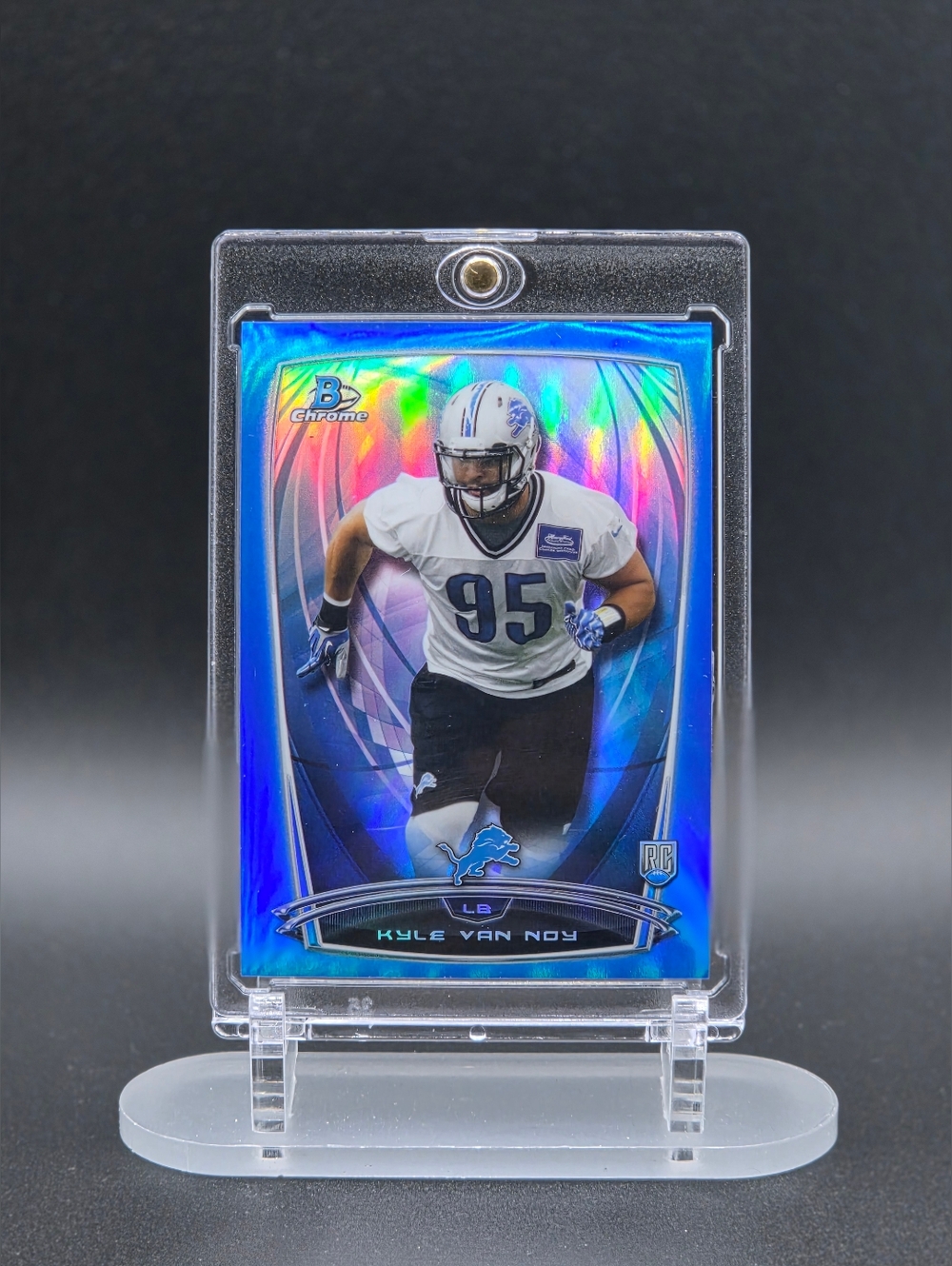 Kyle Van Noy RC – 2014 Bowman Chrome | Detroit Lions | Blue Refractor (114/199)